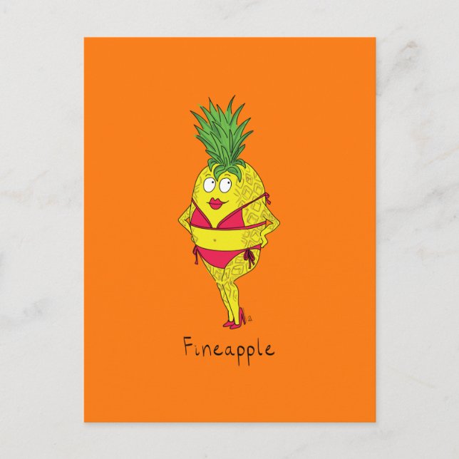 Fineapple Pineapple Pin-Up Flick Postkort Vykort (Framsida)