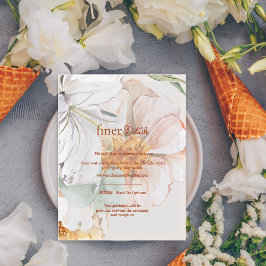 Finer Details Wedding Card | Blush Peach Floral Tilläggskort