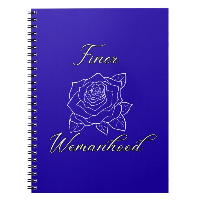 Finer Womanority-anteckningsbok Anteckningsbok (Framsidan)