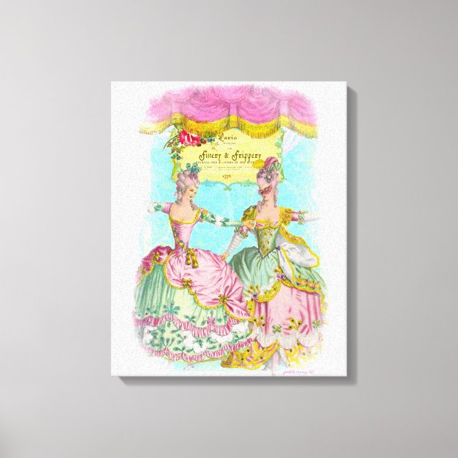 Finery och Frippery Little Marie's Dance Porträtt Canvastryck (Framsida)