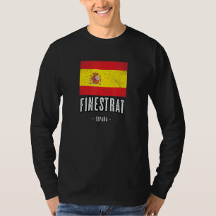 Finestrat Spain Es Flagga City - Bandera Ropa - T Shirt