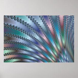 Finger Fractal Art Poster