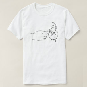 Finger Hål Gesture Naughty Sign Language Tee