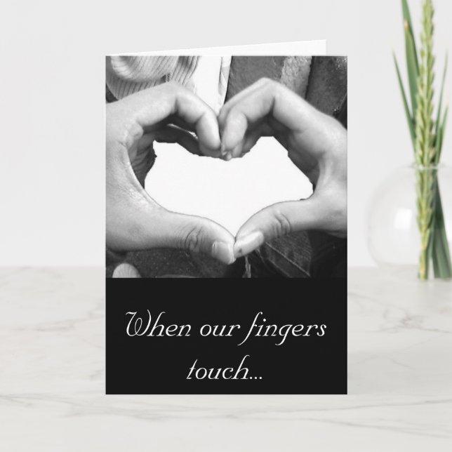 Finger Heart Helgkort (Framsida)