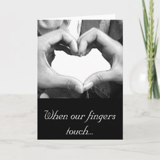 Finger Heart Helgkort