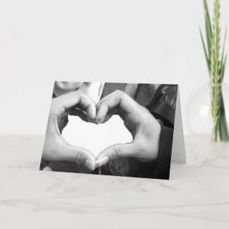 Finger Heart Helgkort