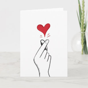 Finger Heart Kort