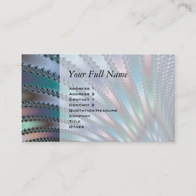 Finger konst visitkort (Framsida)