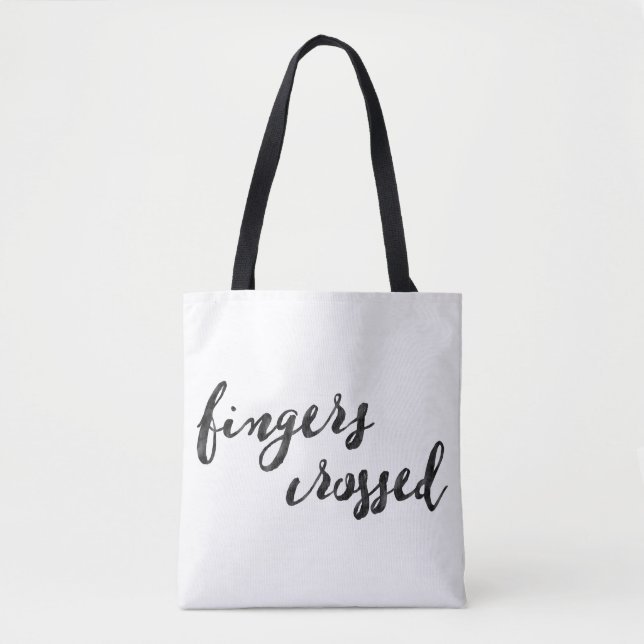 Finger korsad typografi tygkasse (Framsida)