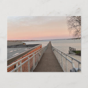 Finger Lakes brygga Helg Vykort