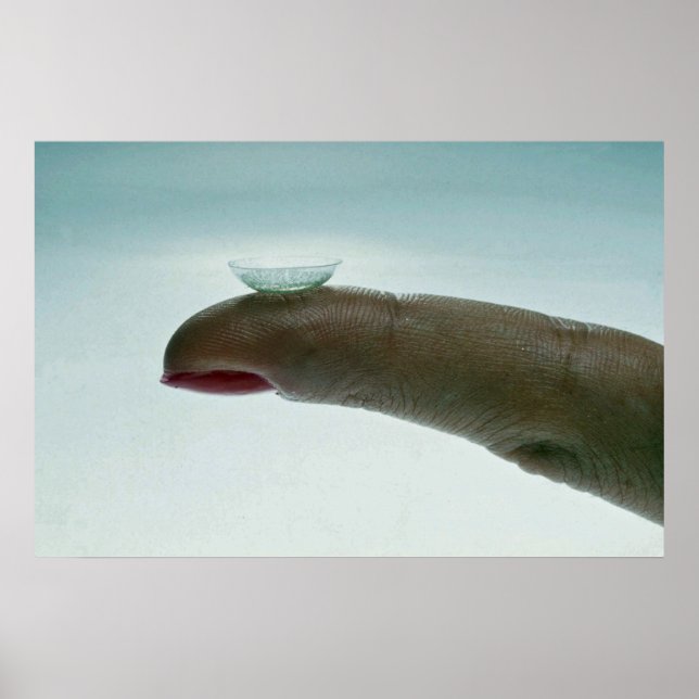 Finger med kontaktlins poster (Framsidan)