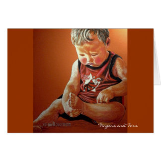 Finger och verktygskort hälsningskort