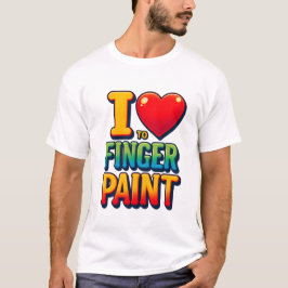 Finger Painting Fläkt - Vibrant Kreativ-uttryck T Shirt
