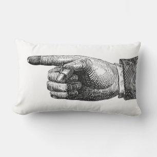 Finger pekande Dekorativ kudde