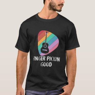 Finger Pickin Bra Funny Guitar Guitarist Guitarar  T Shirt