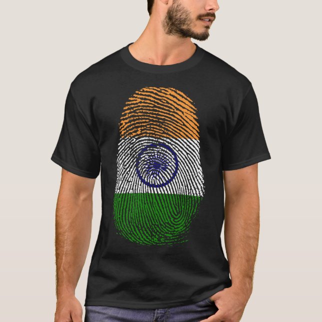 Finger Print - Indien T Shirt (Framsida)