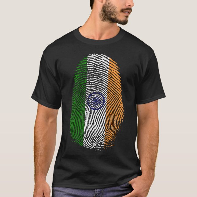 Finger Print - Indien T Shirt (Framsida)