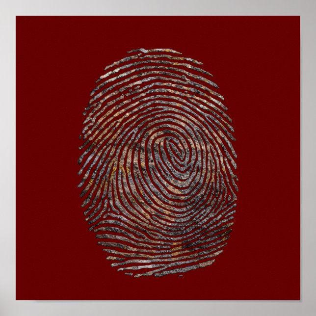 Finger Print Talking Canyons, New mexico Poster (Framsidan)