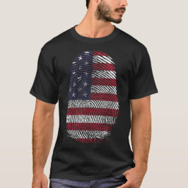 Finger Print - USA T Shirt
