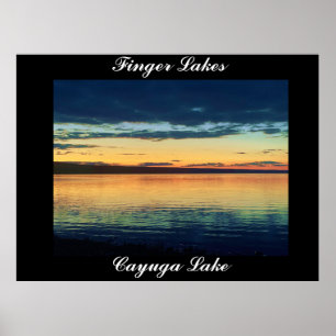 FINGER SJÖAR, CAYUGA SJÖ poster