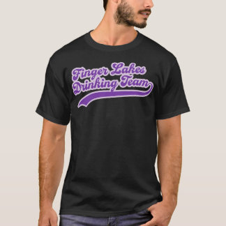 Finger Sjöar Drinking Team Winery Vin Taste Tri T Shirt