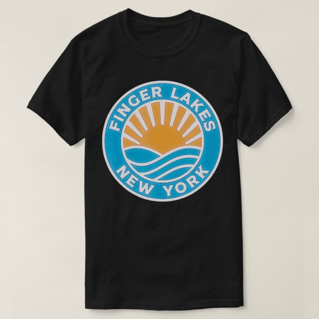 Finger Sjöar New York Finger Sjöar T Shirt (Design framsida)