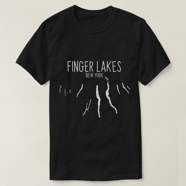Finger Sjöar New York Pullover Hoodie T Shirt (Design framsida)