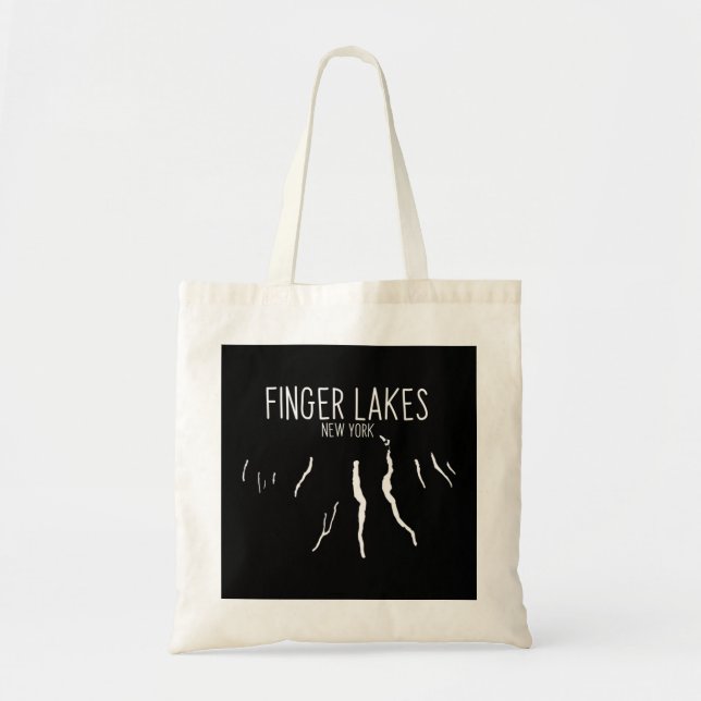 Finger Sjöar New York Pullover Hoodie Tygkasse (Framsidan)