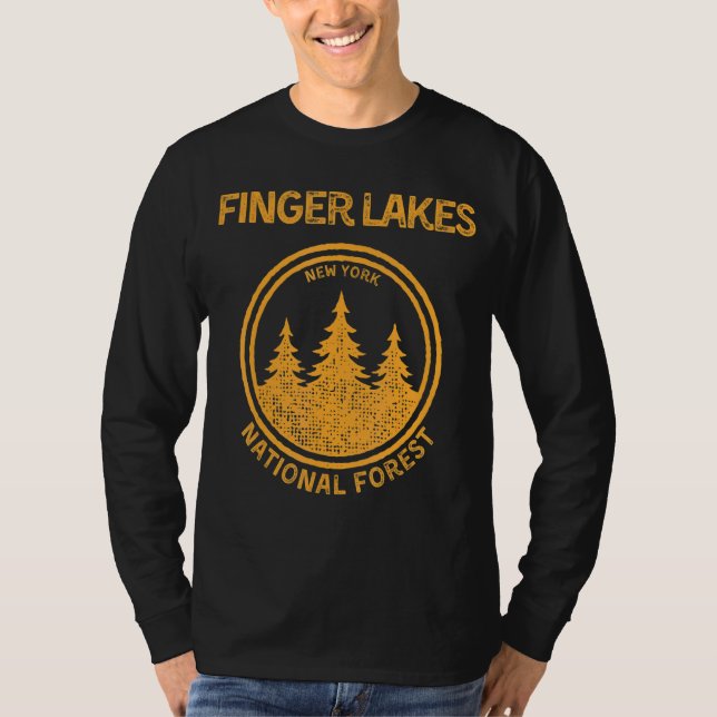 Finger Sjöar New York-skogen T Shirt (Framsida)