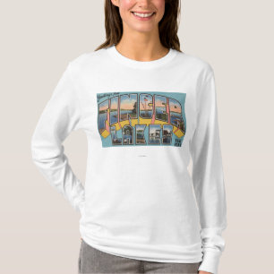 Finger sjöar, New York - stora brevplatser T-shirt