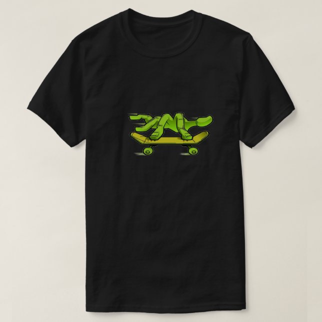 Finger-Skridsko T-tröja T-shirt (Design framsida)