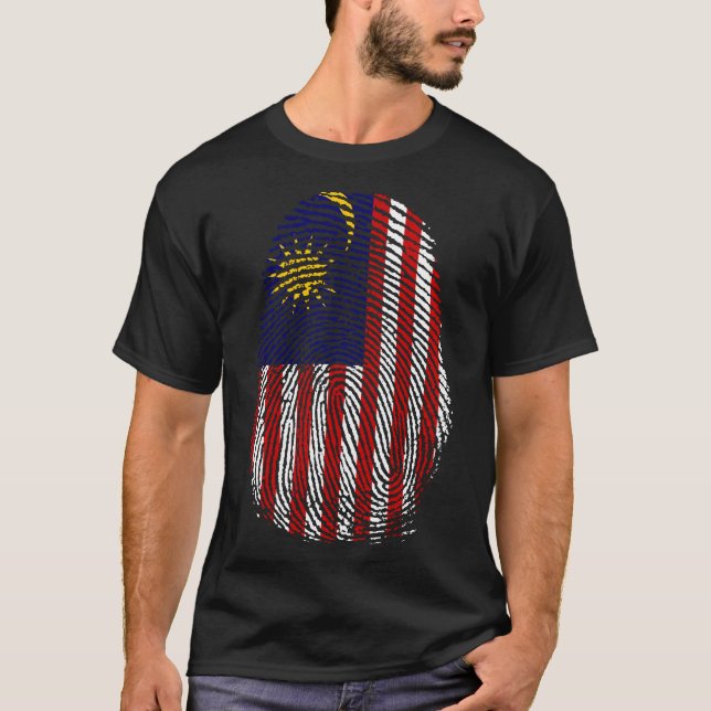 Finger Skriv ut - Malaysia T Shirt (Framsida)