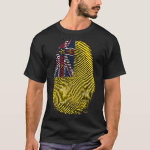 Finger Skriv ut - Niue T Shirt
