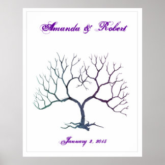 Finger Skriv ut Träd Poster