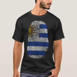 Finger Skriv ut - Uruguay T Shirt