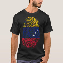Finger Skriv ut - Venezuela T Shirt