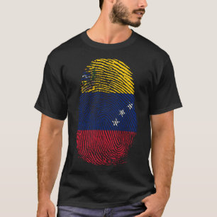 Finger Skriv ut - Venezuela T Shirt