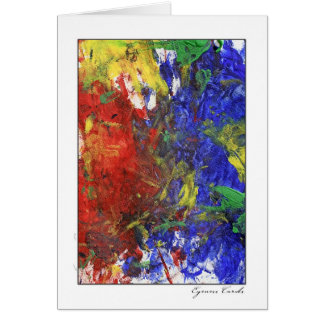 Finger som målar en hälsningskort