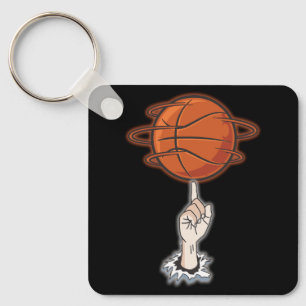 Finger Spin Basketball Player Traning Tricks Bball Nyckelring