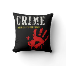 fingeravtryck av brottslingar i Dekorativ kudde