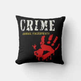 fingeravtryck av brottslingar i Dekorativ kudde