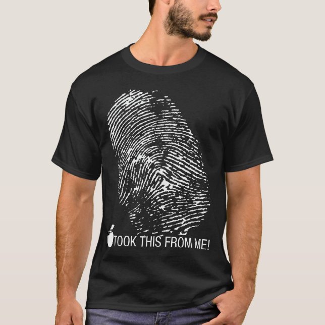 Fingeravtryck med äpple t shirt (Framsida)