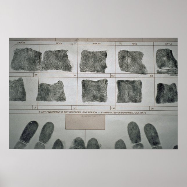 Fingeravtryck Poster (Framsidan)