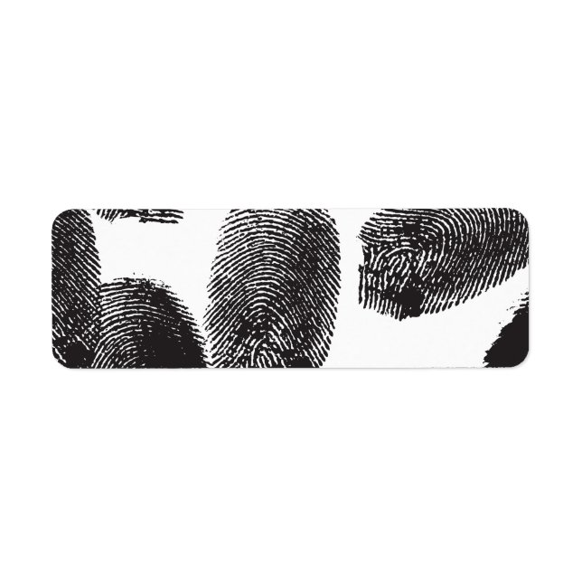 Fingeravtryck Returadress Etikett (Framsidan)