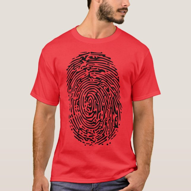 Fingeravtryck T-Skift T-shirt (Framsida)