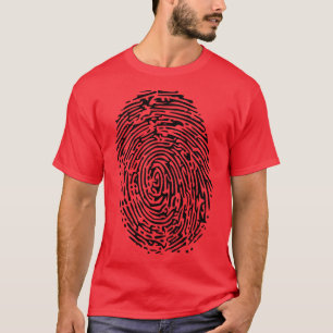 Fingeravtryck T-Skift Tee