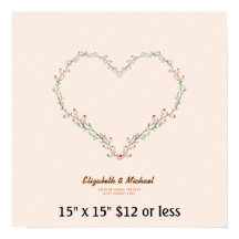 Fingeravtryck Träd Krans Hjärta Budget Korall