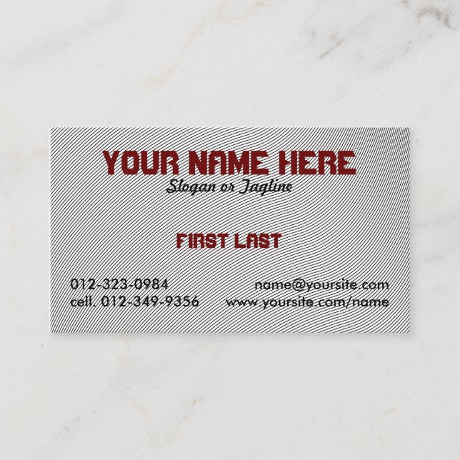 fingeravtryck visitkort (Framsida)