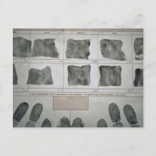 Fingeravtryck Vykort