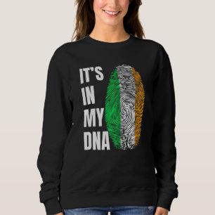 Fingeravtrycks-DNA-biometri irländsk flagga Irland T Shirt